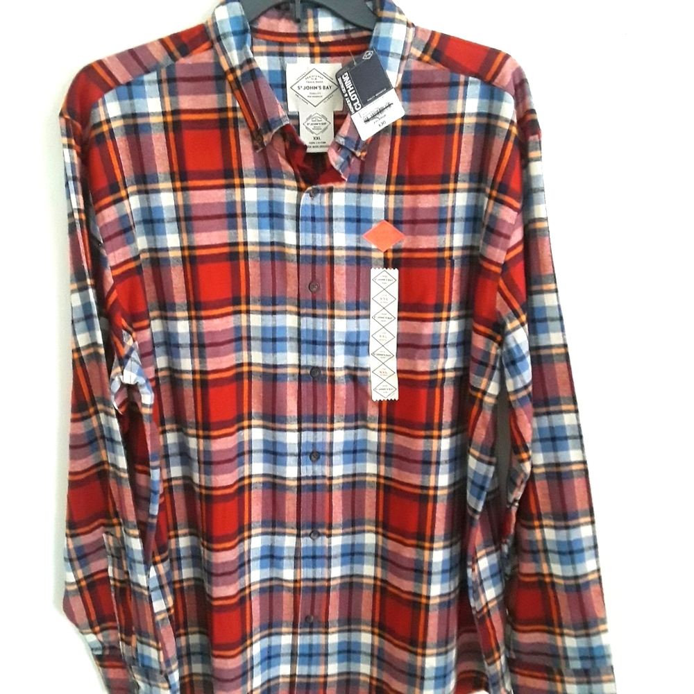 St John's Bay Men Plaid Shirt